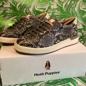 Hush Puppies Sabine Sneaker Natural Snake Leather NWOT